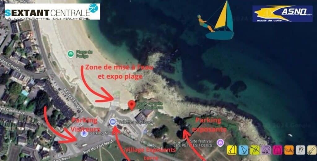 Plan du site - Journees essais 2024 Quiberon